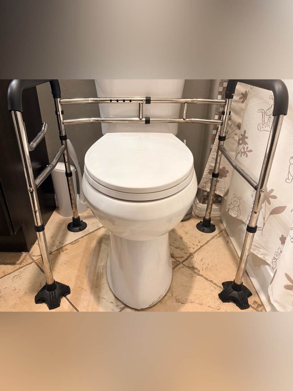 Toilet Safety Rail with Sturdy Feet